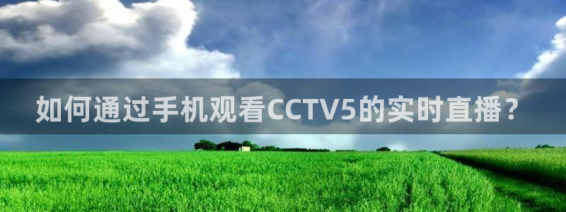 9255tv直播nba在线直播：如何通过手机观看CCTV5的实时直播？